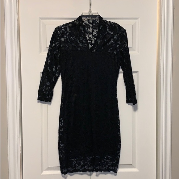 Black lace dress - Picture 1 of 2
